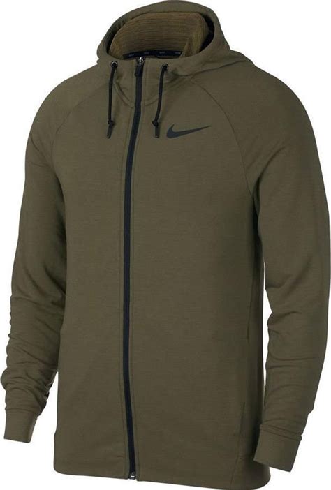 nike dri-fit hoodie sportvest heren groen zwart|Heren Dri.